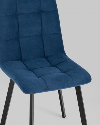 Стул Oliver Square велюр Синий_7